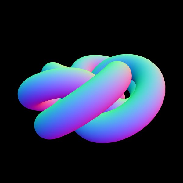 Torus Knot: A 3D knot that turns by itself. Drag to look around it.