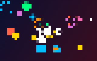 pixelate: Big square pixels.